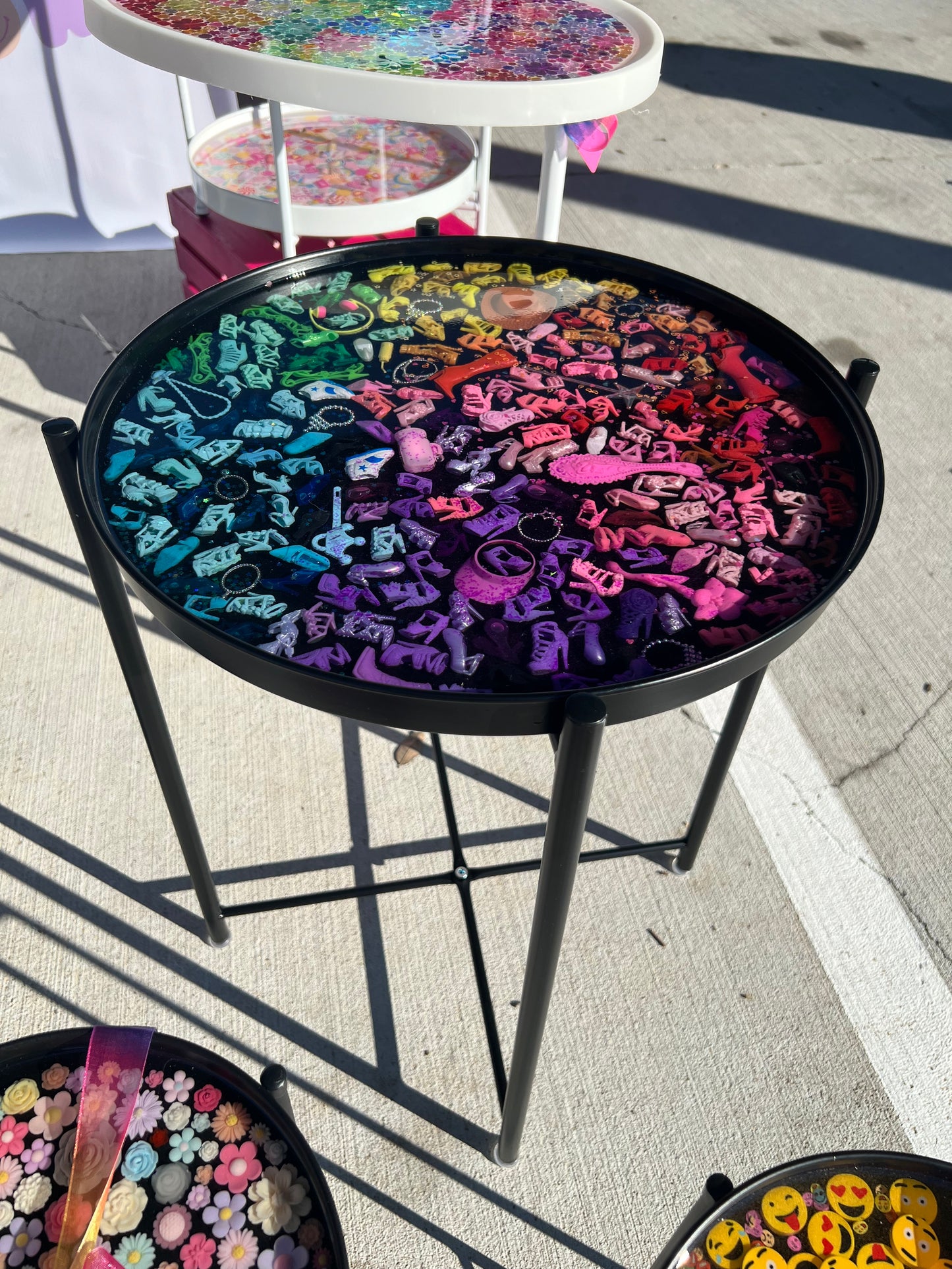 Rainbow Doll Accessories Tray Table