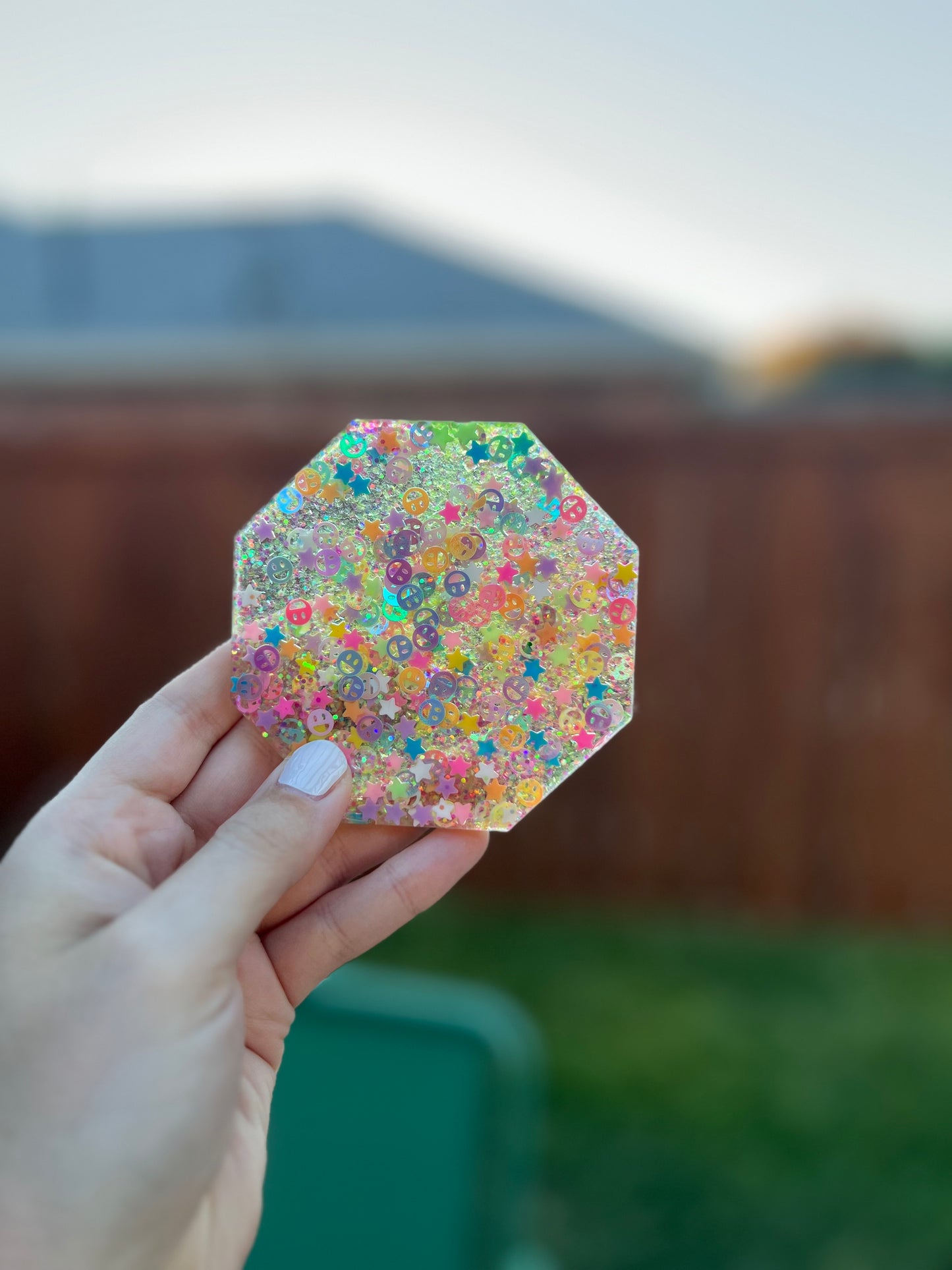 Happy Rainbow Coaster Set