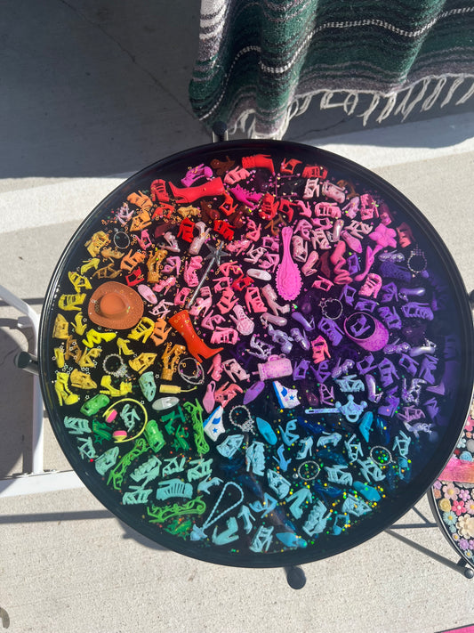 Rainbow Doll Accessories Tray Table